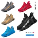 Work sneakers with steel toe for men