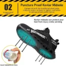 Work sneakers with steel toe for men
