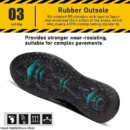 Work sneakers with steel toe for men