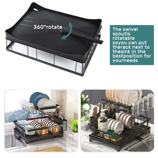 Dish drying rack