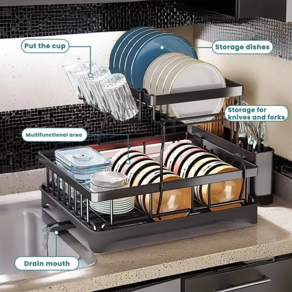 Dish drying rack
