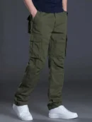 Mens Cotton Cargo Pants – Multi-Pocket Tactical Work Pants