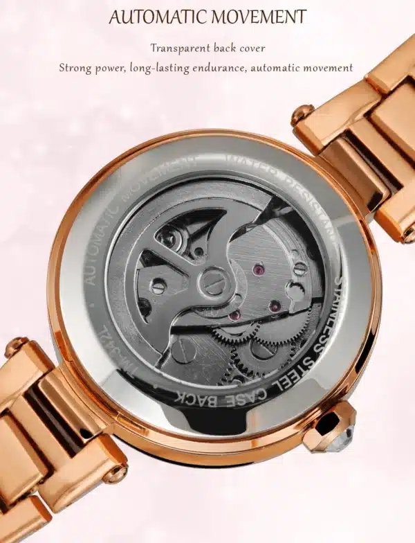 Rose gold women’s watch