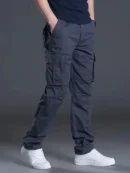 Mens Cotton Cargo Pants – Multi-Pocket Tactical Work Pants