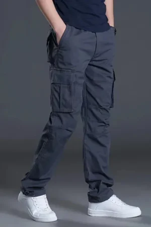 Mens Cotton Cargo Pants – Multi-Pocket Tactical Work Pants