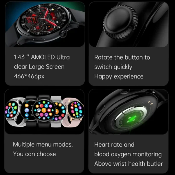 AMOLED Smart Watch for Women – Always-On Display - Image 3
